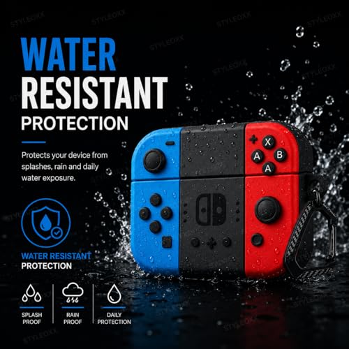 Image of Anvique Silicone Case Cover for Oneplus Nord Buds 4 Pro, Scratch Resistance, Shock Absorption, with Premium Carabiner (Gamepad Cartoon)