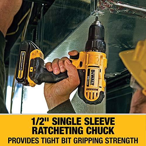 DEWALT 20V MAX Cordless Drill Combo Kit, 2-Tool (DCK240C2)