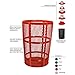Witt Industries EXP-52RD Steel 48-Gallon Outdoor Waste Receptacle, Round, 23