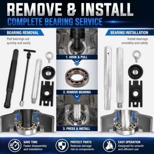 Image of Alignment Tool Gimbal Bearing Installer Puller Set Engine Alignment for Alpha, Alpha 1, MR, Bravo, OMC, and Volvo