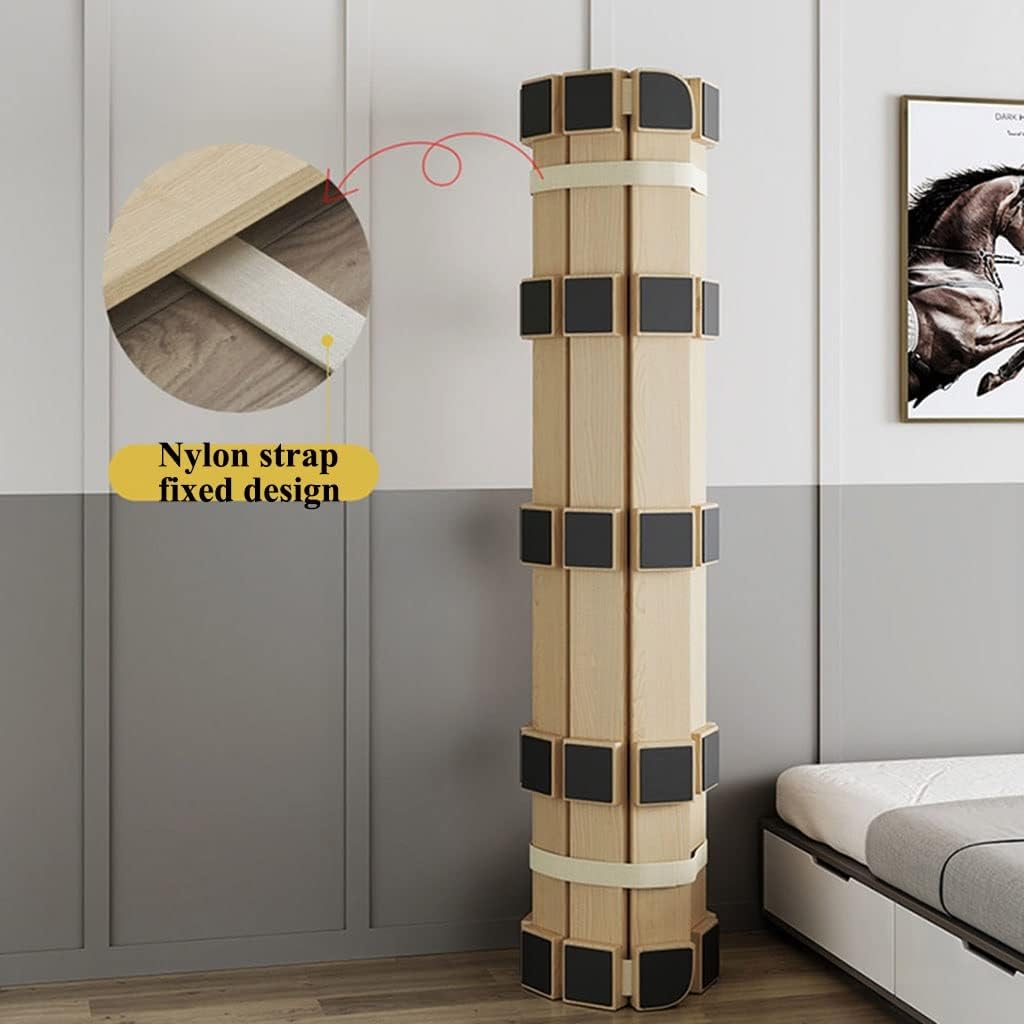 Pine Wood Platform Bed Slats, 1.35x2m, Beige, 9.5cm Width, 3cm Thickness, 2.6cm Gap, 200kg Weight Bearing, Foldable, Moisture-Proof, Breathable