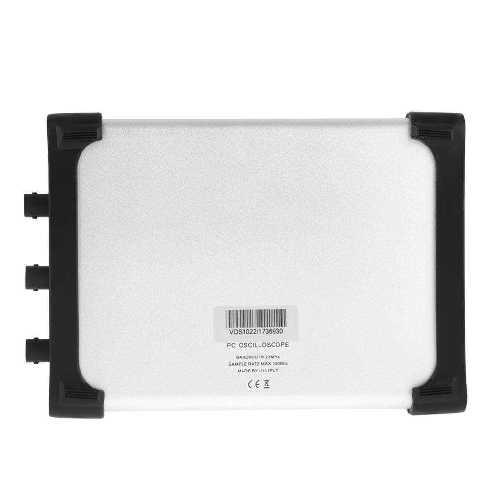 VDS1022I USB virtual osciloscopio 100MSa / S 25Mhz Doble Canal for PC Para laboratorio