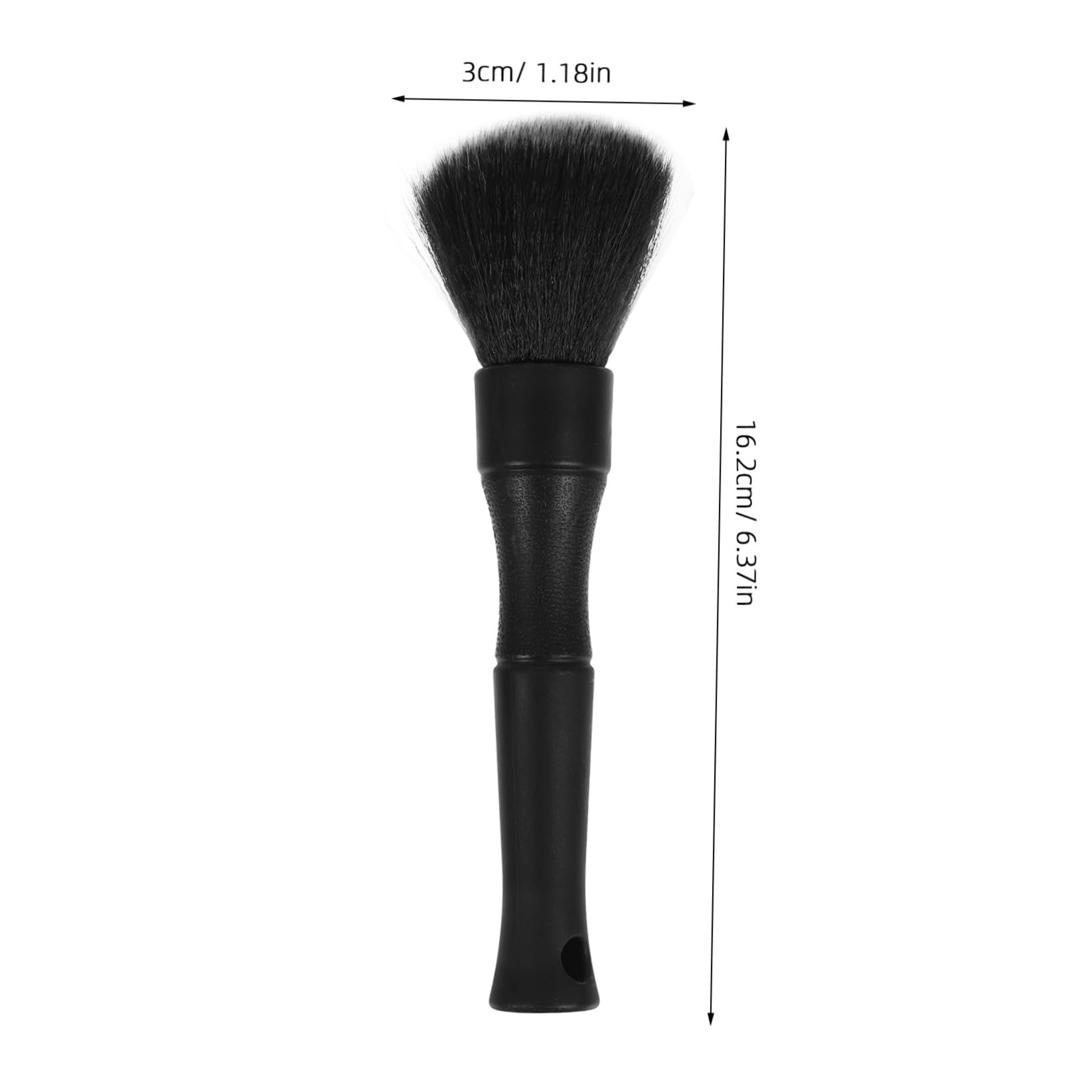 Mikinona 2pcs Soft Car Detail Brush Set for Auto Interior Cleaning Vent Dash and Wheel Nuts