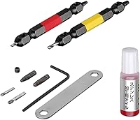 Vista 8 de ANEX - Kit de herramientas extractoras de tornillos dañados, juego de extractor de pernos pelados, 1 pieza (PH1/M2.5-3), broca extractora