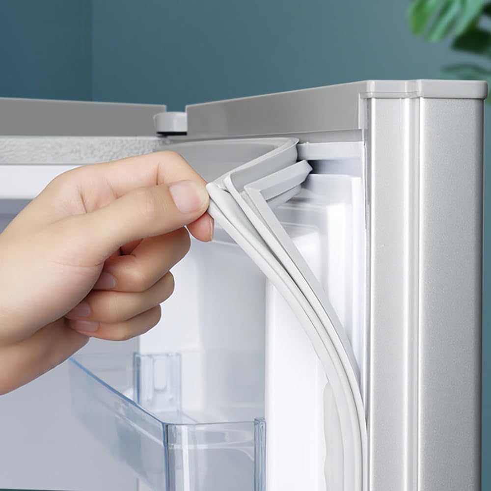 Sello magnético universal personalizado para puerta de refrigerador, piezas de refrigerador de todos los tamaños, blanco/gris (Blanc)
