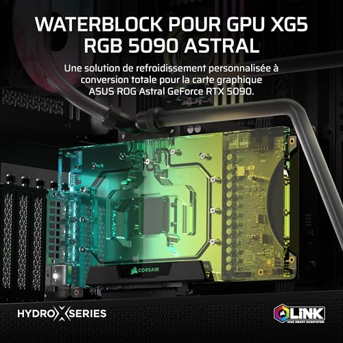 Corsair Waterblock GPU Hydro X Series XG5 RGB 5090 - vue 3