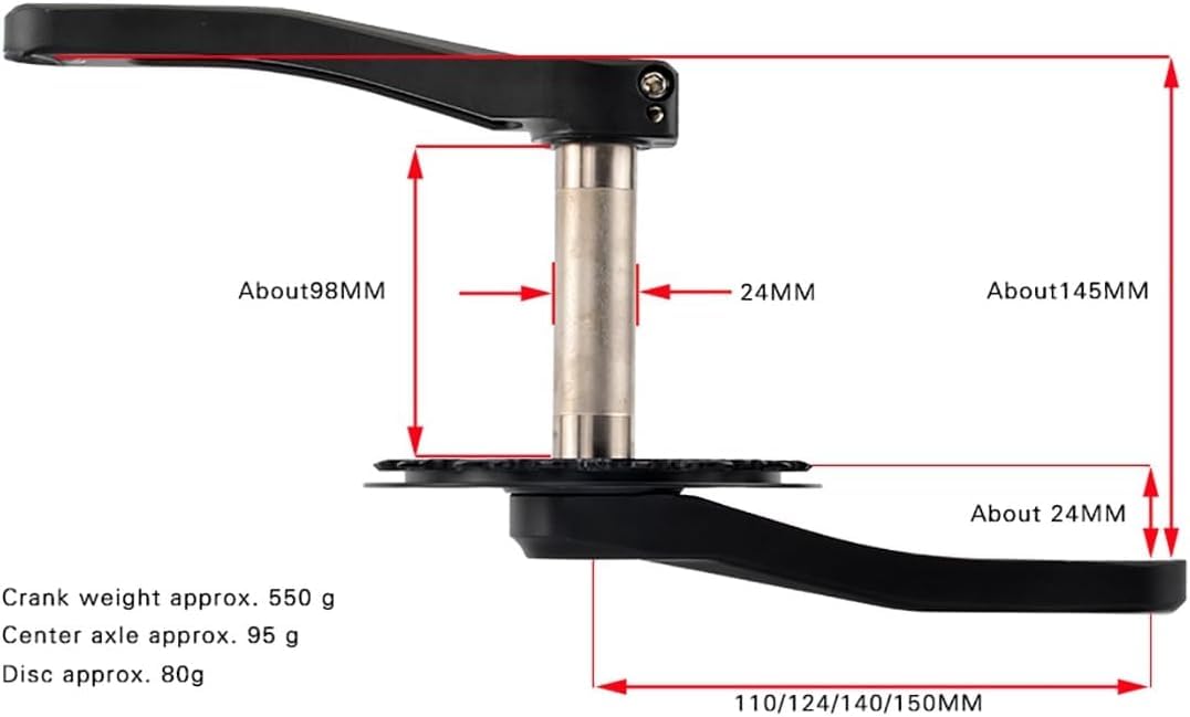 Bras de manivelle de vélo pour enfants 110 mm 127 mm 140
