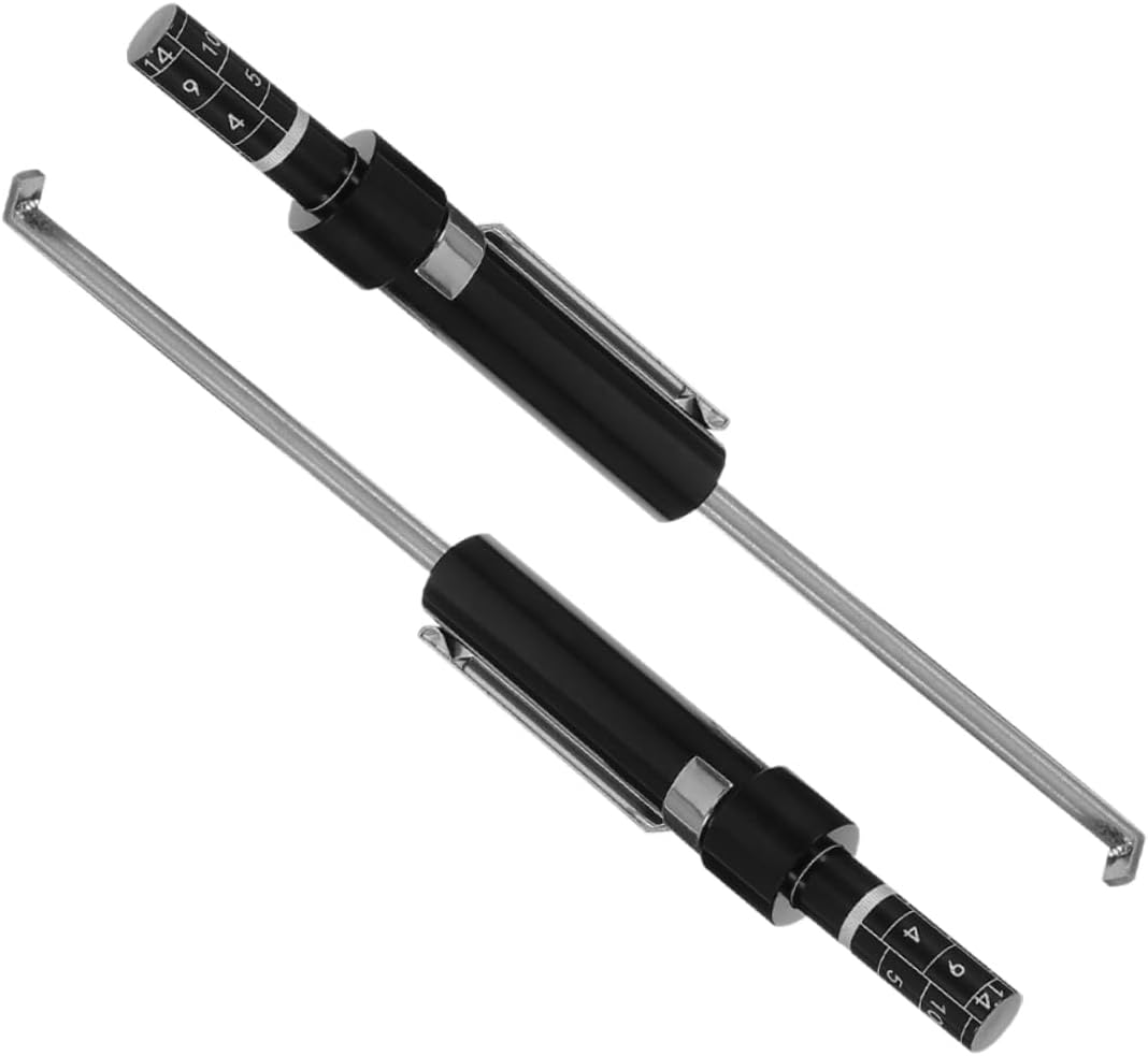 Unomor 2PCS Brake Pad Measurement Tool Set Professional Brake Pad Thickness Gauge for Accurate Wear Assessment for Car Maintenance and Inspection