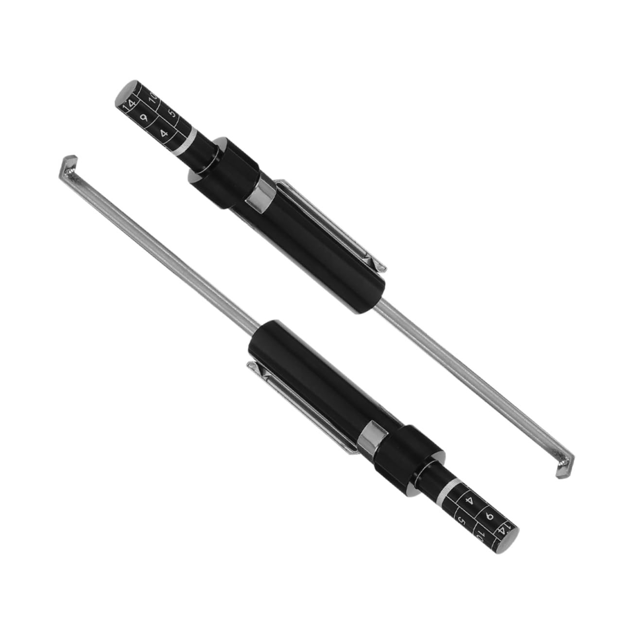 Unomor 2PCS Brake Pad Thickness Gauge Durable Precision Measuring Tool for Quick Assessment of Brake Wear Vehicles Essential Car Accessory