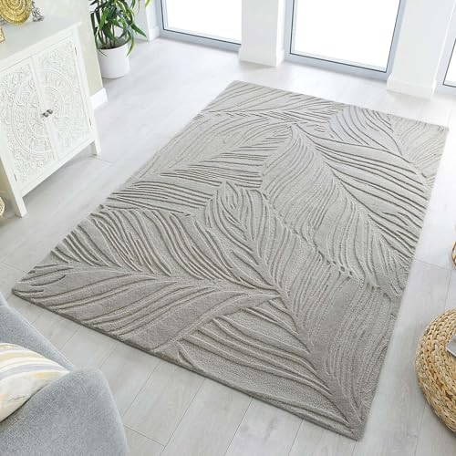Image of Woolen Modern Collection Tufted Carpet for Living Room Bedroom and Hall Size 6 x 8 Feet Color Multi-4
