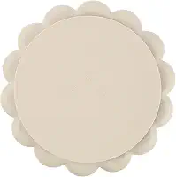 Clingo Prato De Silicone Com Ventosa Leão Fendi, Bege