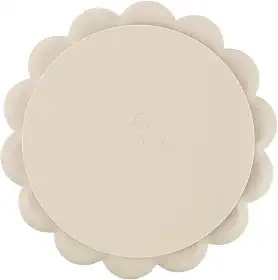 Clingo Prato De Silicone Com Ventosa Leão Fendi, Bege