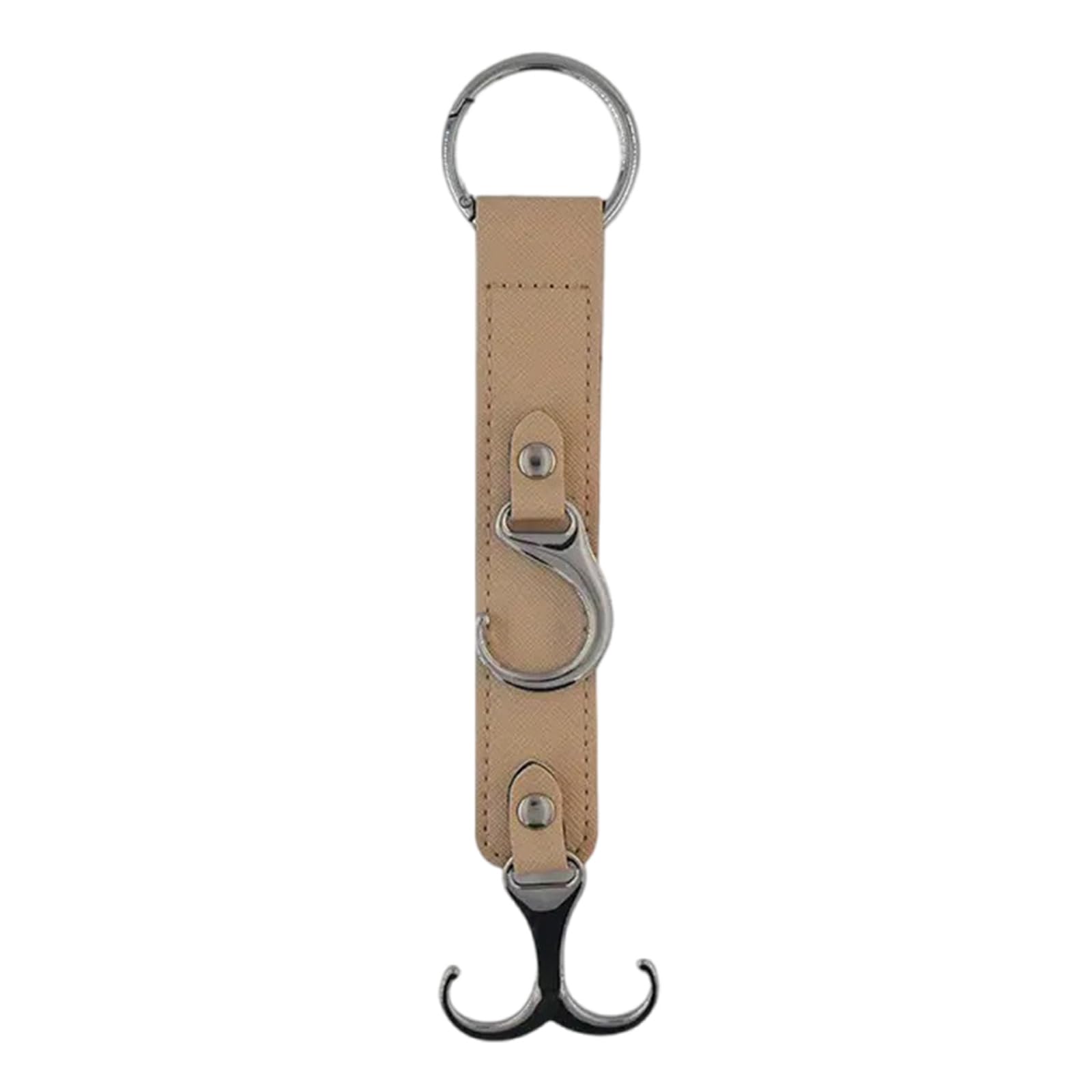 Msioytog Space-Saving Leather Car Hook Setup 15kg Load Bearing for Home & Vehicle Accessories Portable Car Organizers Hook Accessory Rotating