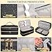 Sambois Travel Carrying Case for Shark Flex Style, Double Layer Storage Case for Shark SpeedStyle Hair Dryer Attachments, Waterproof PU Leather Organizer Bag for Shark Flexstyle Airwrap Styler (Black)
