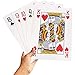 Price comparison product image Juvale Super Big Giant Jumbo Playing Cards - Full Deck Huge Standard Print Novelty Poker Index Playing Cards - Fun For All Ages! - 8 X 11 Inches