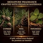 Atlas Top - Unisex - Car Air Freshener - Nature-Inspired Hanging Luxury Car Perfume Difusser - Lasting Aroma - Infused With Natural Essential and Fragrance Oils - Premium deodorizer