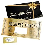VorIrydian Tarjeta de regalo para rascar, Golden Ticket, Tarjeta Rasca Personalizable, para Regalos de Cumpleaños y Vales de Cine, Cupón viaje, Regalo pareja romántico para San Valentín