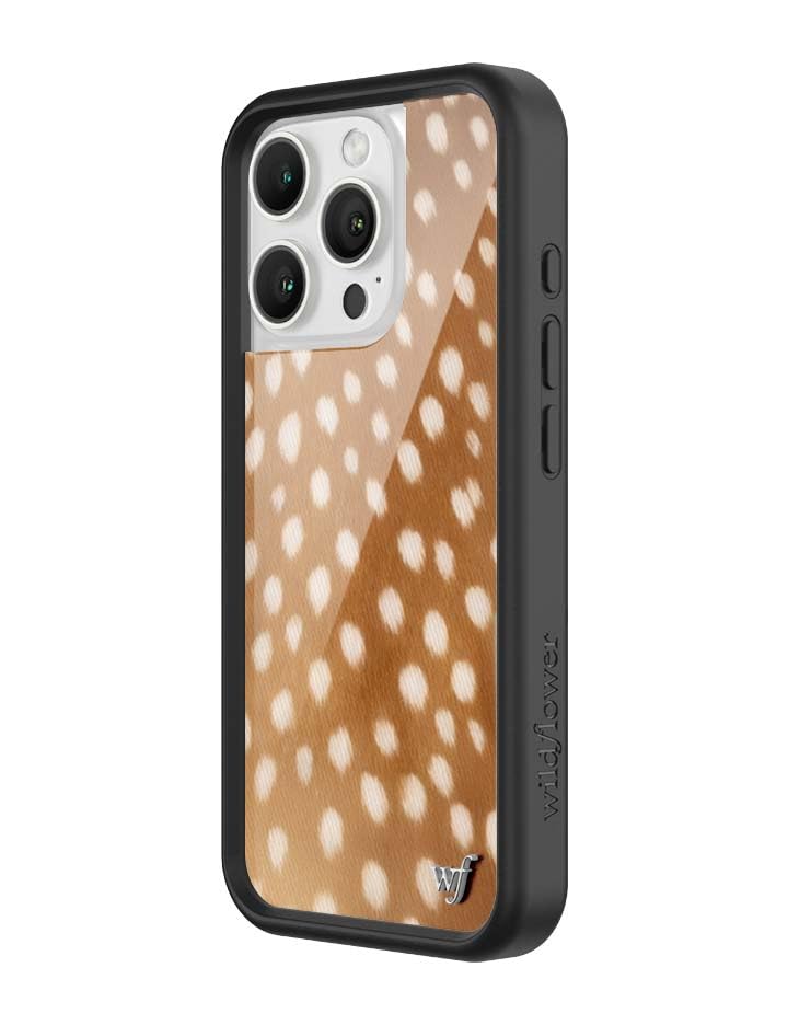 Image of Wildflower Cases - iPhone 16 Pro Compatible - Fawn Deer | Impact-Certified 6.5 ft Drop Protection Case, Raised Protective Bumper, Cute Aesthetic Design, Women-Owned Small Business
