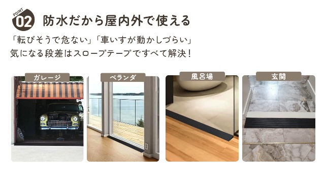 Amazon.co.jp: 【貼るだけ簡単設置】 段差スロープ プレート 段差解消