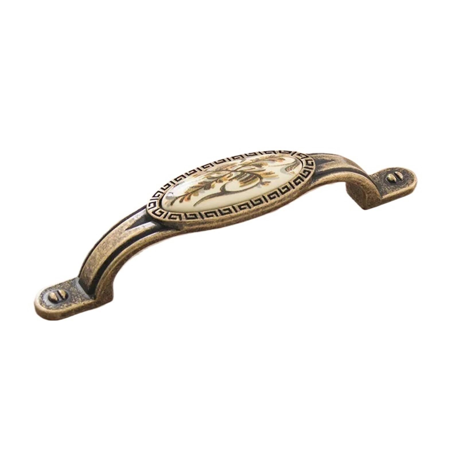 Kifsdlf Color6 Antique Retro Ceramic Handle Cabinet Door Modern Simple Wardrobe Drawer Classical Single Hole For Cupboard Wardrobes Furniture(Color6)