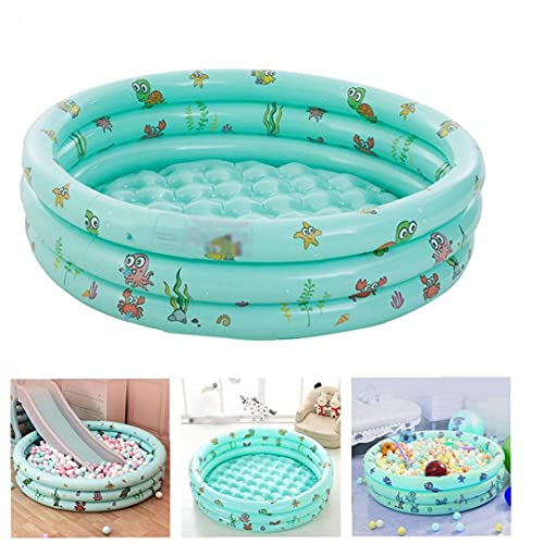 FINFFON Paddling Pool 3-Ring Runde Sommer Paddel Badewanne Baby Sommer Faltbare Familie Wasser Pools for Kinder… – Bild 3