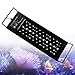 Luz LED Acuario con Temporizador y Soporte Ajustable 30W 18W RGB Lámpara de Espectro Completo para 30-50cm Acuario, 6000-10000K Regulable Lámpara para Acuario, Pantalla LED Acuario Impermeable IP68