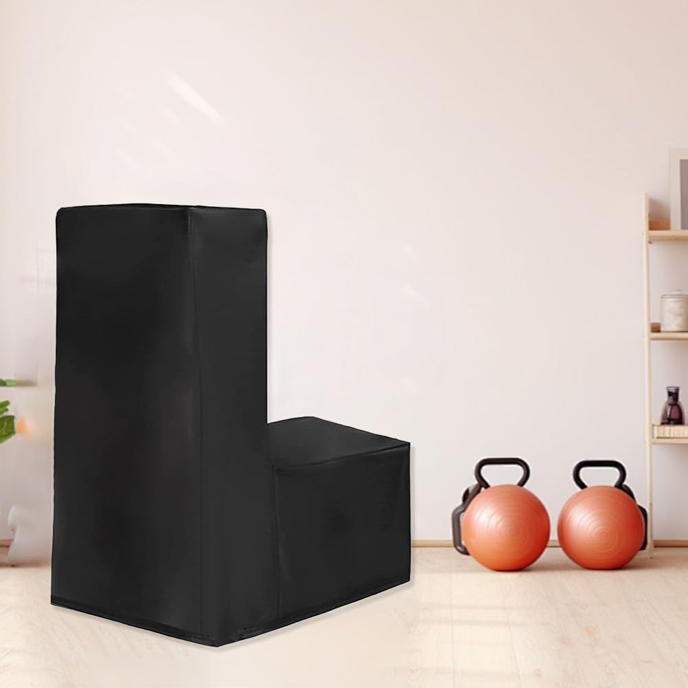 Elliptische Maschinenabdeckung, wasserdicht und staubdicht, 600D Oxford-Gewebe, Schutzhülle für Heim-Fitnessgeräte, Schwarz, 165 x 65 x 140 cm