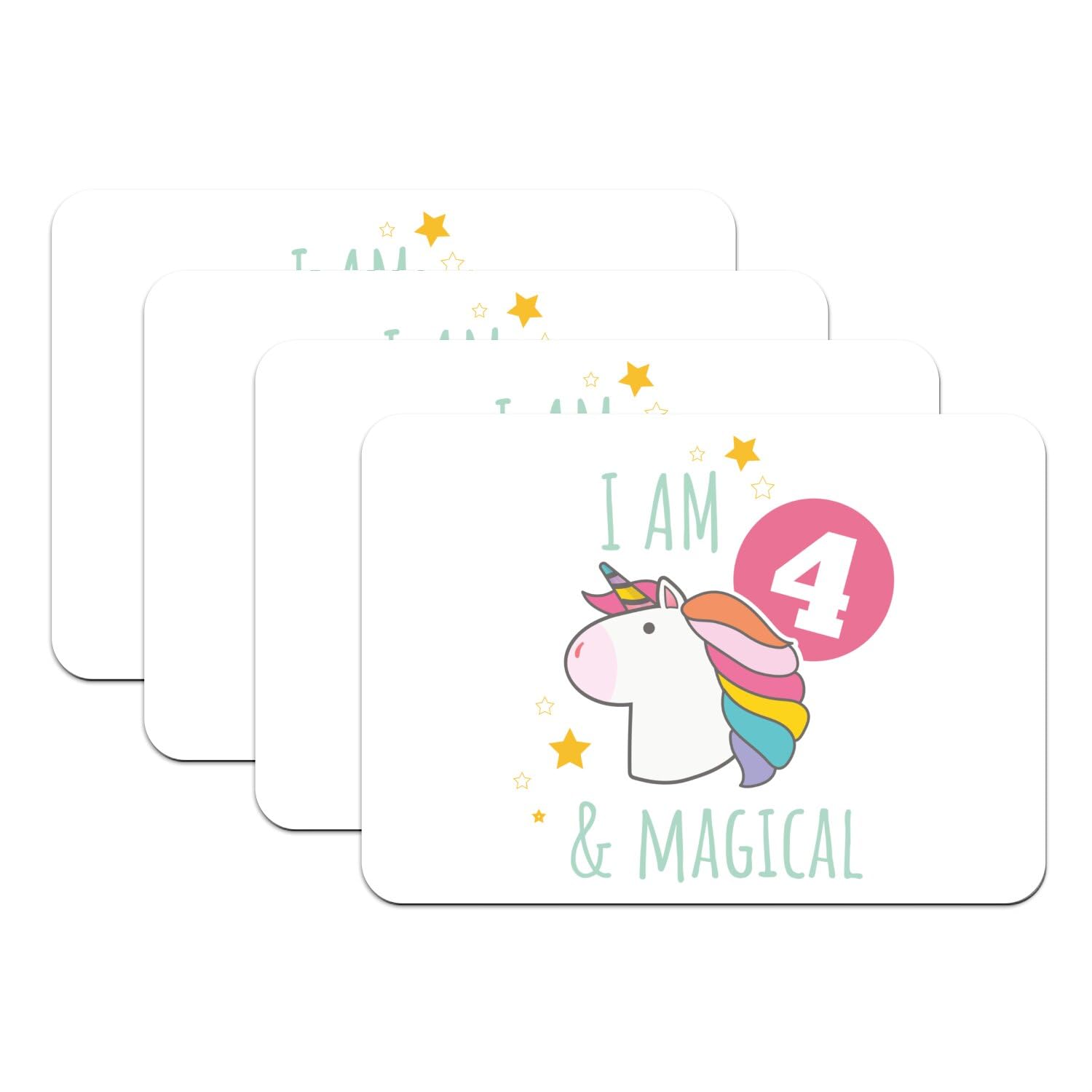 Sets de table antidérapants licorne grand format lavables
