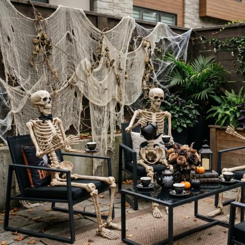 Image of ZeeDix Halloween White Creepy Cloth 80 x 400 Inch Giant Spooky Cheesecloth Decoration Scary Gauze Cloth for Halloween Party Supplies Haunted Houses Outdoor Yard Home Wall Doorways Decor