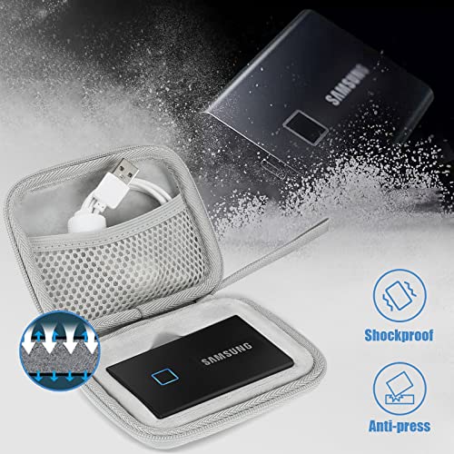 Image of ProCase Hard Carrying Case for Samsung T7 Portable SSD -Silver