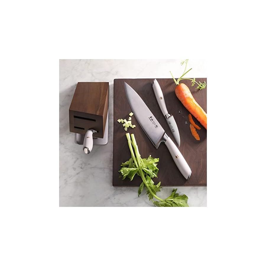 Cangshan-L1-Series-1026986-German-Steel-Forged-4-Piece-HUA-Knife-Block-Set-White Cangshan L1 Series 4-Piece HUA Knife Block Set, Forged German Steel, White, 1026986