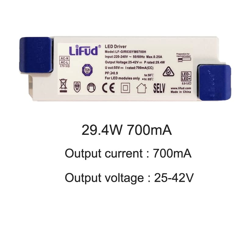 TOCOCO Pilote LED LiFud LF-GIR Transformateur LED 220V-240V - 22W 550mA