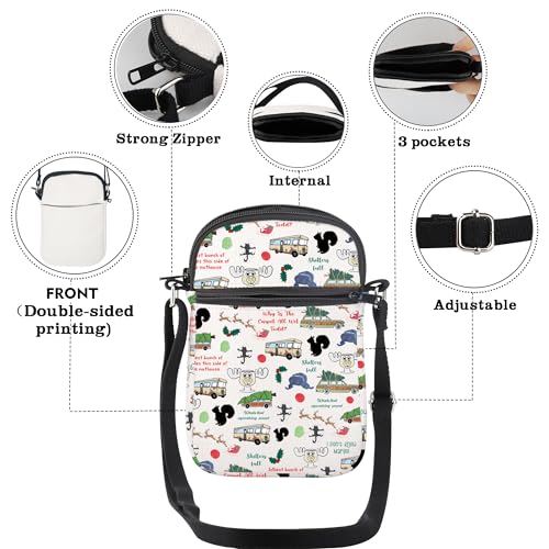 CMNIM National Lampoon's Christmas Vacation Movie Gifts Griswold Family Cousin Eddie Christmas Vacation Merch Crossbody Bag3