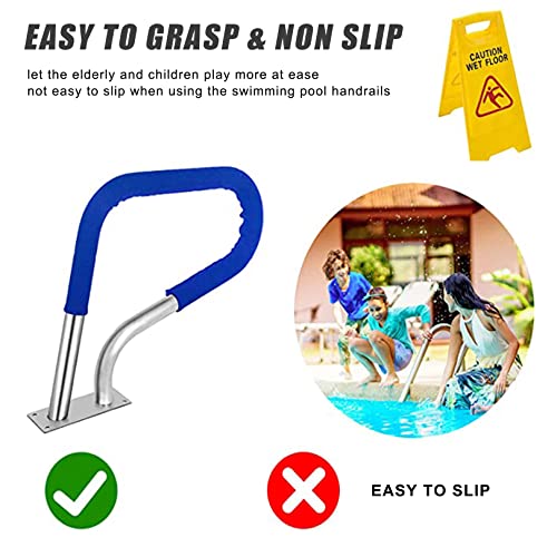 Barandal para piscina de acero inoxidable 304 de 31 pulgadas miniatura 4