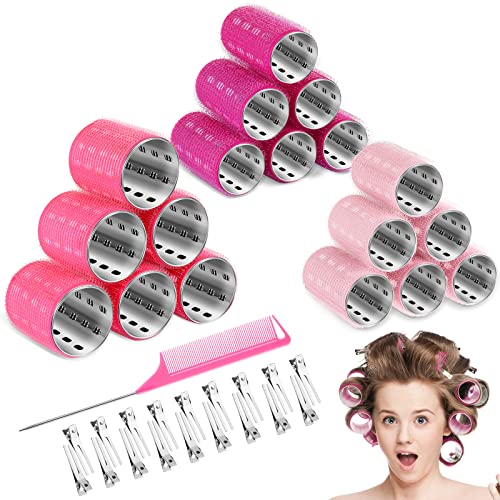 Consejos y reviews para comprar Rulos térmicos de esta semana. 37 37 Piezas Set Rulos Térmicos de Aluminio de Pelo 3 Tamaños Rodillos con Autoagarre 18 Pinzas de Pico de Pato Peine Herramienta, Color a Azar (Serie Rosa, 0.98 Pulgadas...