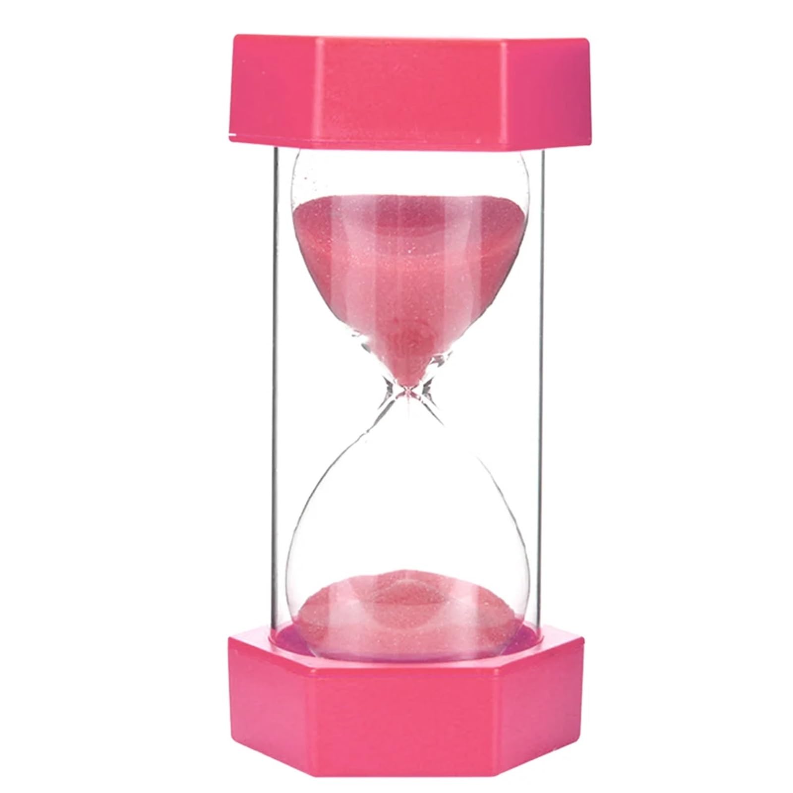 2 pezzi 5/10/15/20/30min colorato clessidra orologio della sabbia timer da cucina forniture decorazione casa artigianato Per Cucina, Casa, Ufficio(Pink,30minutes)