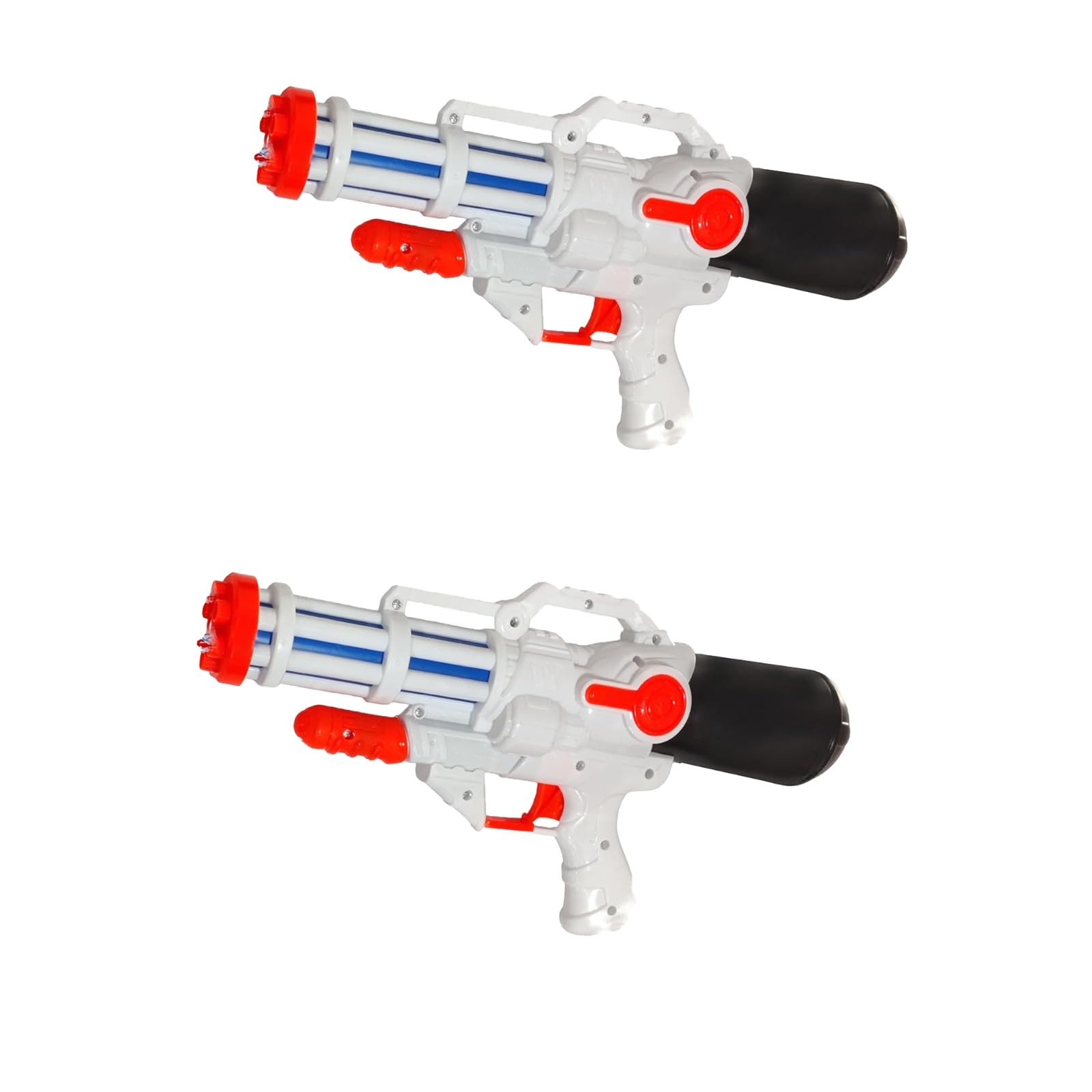 PNJB Water Pistol Pump Toy Gun, Long Range Water Soaker Squirt Guns, Durable and Non-Toxic Abs Plastic Material, Summer Beach Water Gun Family Outdoor Games, White, (Pack of 2)