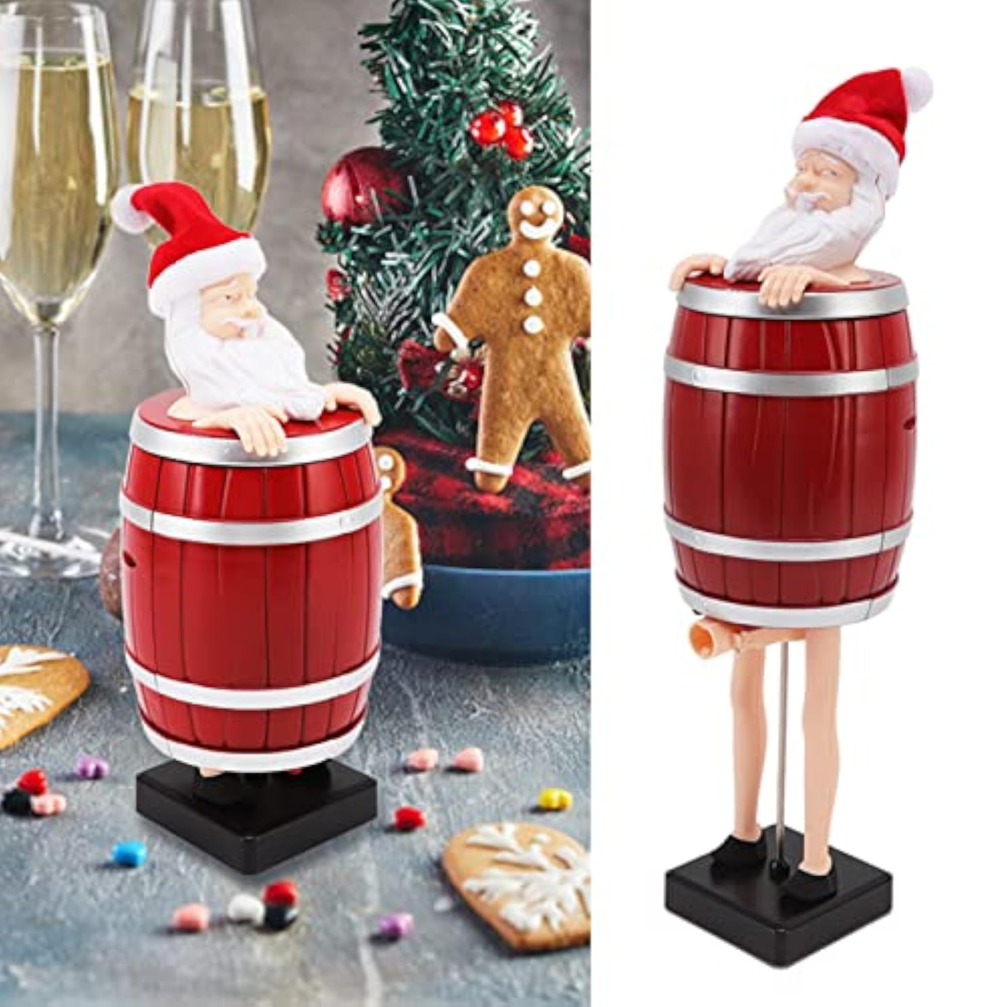 Funny Wooden Barrel Cigarette Case Holder