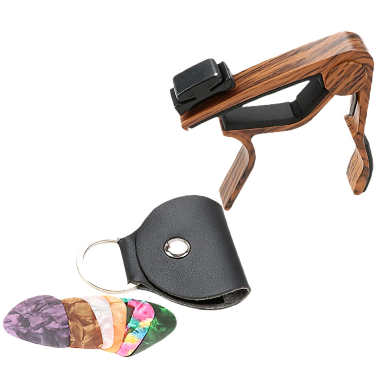 TOYANDONA 4juegos Accesorios Para Guitarra Capo y Púas Soporte Para Guitarras Acústicas y Eléctricas Total