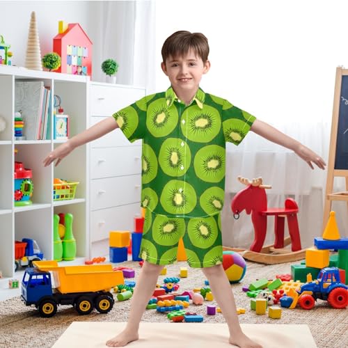 Image of visesunny Little Boys Short Sleeve T-Shirt Beach Shirts for Kids Casual Shorts Set Summer Clothes Outfits