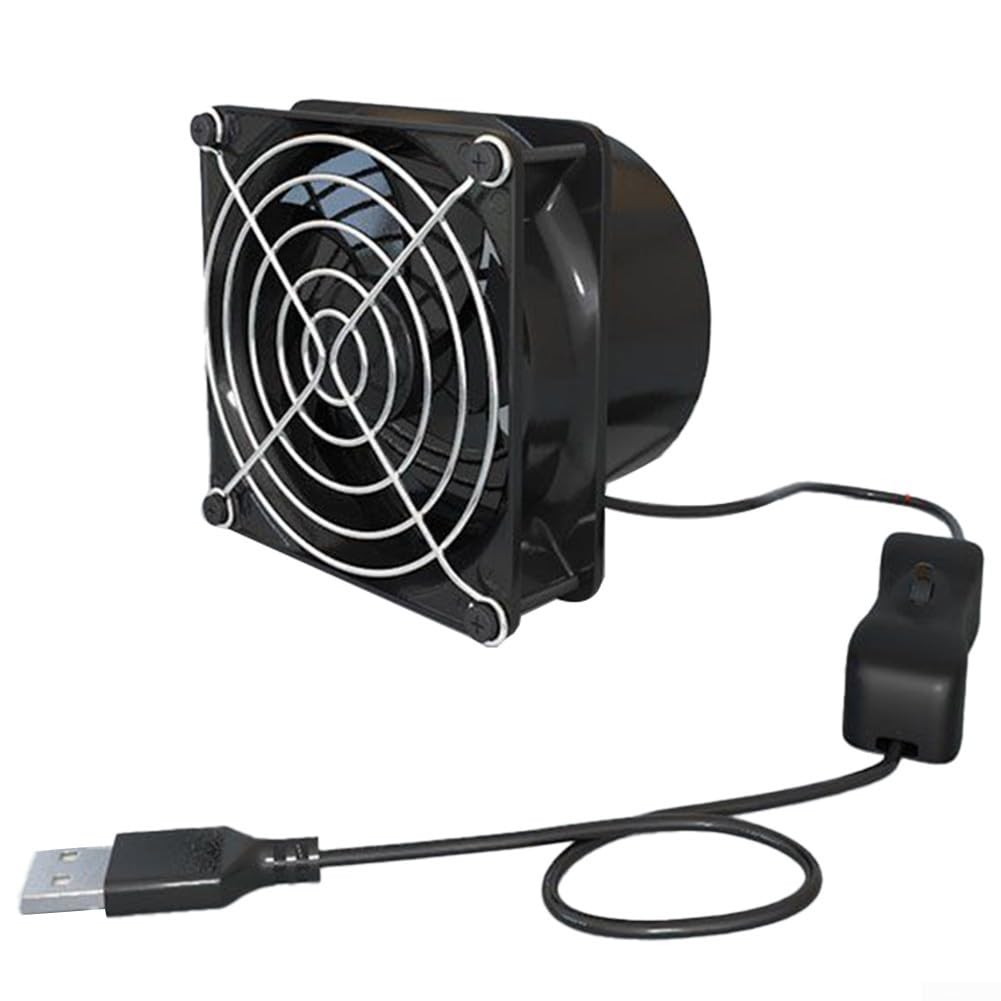 Extractor USB compacto diseñado para cocinas Ajustes de velocidad ajustables para un flujo de aire óptimo (A)
