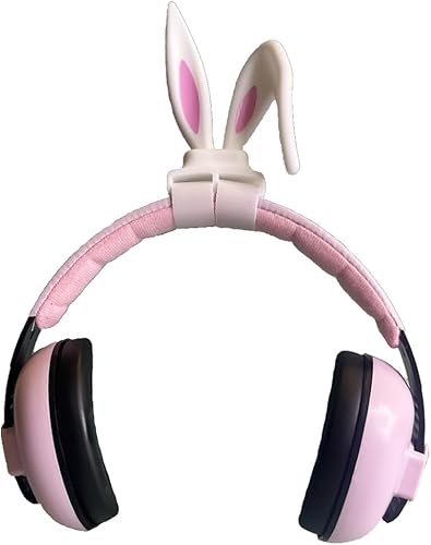 clawster Protección auditiva rosa para bebés y niñas, orejeras ajustables con reducción de ruido de 27 dB, accesorio divertido y lindo para niños de