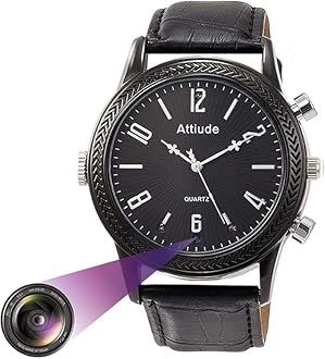 Wrist Watch with 1080p Video Recording | 32GB Inbuilt Memory | USB Rechargeable Battery | Classic Analog Design | Ideal for Office, Study & Daily Use