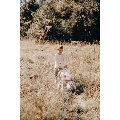 Smoby - Baby Nurse Puppenwagen - trendiger Puppenwagen für dein Püppchen bis 42 cm, mit waschbarem Stoffbezug, Metallrahmen und Sonnenschutz, für Kinder ab 18 Monaten – Bild 6