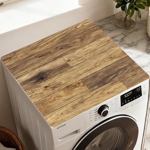 Image of Washer Dryer Top Cover Mat, Non-Slip Laundry Room Decor, Laundry Room Kitchen Appliance Decor Protector Size 23.6x19.7in