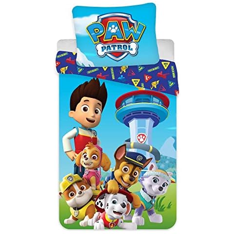Paw Patrol 2-Piece Baby Bed Linen Set 100% Cotton 100 x 135 cm / 40 x 60 cm Cotton Cover