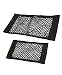 JAVOedge (2 Pack - Medium & Large NET Hook and Loop Adhesive Tape Storage Net Car Accessories Organizers, Car/Truck/RV