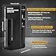 Wpp123 Metalldetektor Klein, Pinpointer Metalldetektor Wandscanner mit hoher Empfindlichkeit & einstellbarem Alarm für Kabel, Rohre & Spannung Wand Stud Finder, Kartenscanner (Battery Included)