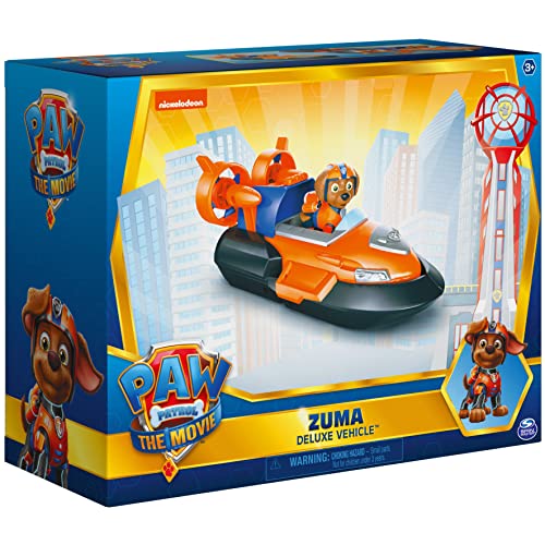 Paw Patrol, Zuma’s Deluxe Movie Transforming Toy Car With Collectible Action Figure, Kids Toys For Ages 3 And Up #TOP7