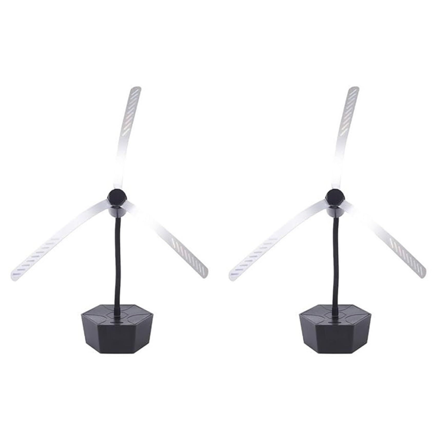 Vjsujehgy 2X Fly Fans for Tables Rechargeable Fly Fans for Food Keep Flies Away Flexible Fly Repellent Fans for Outdoor Table Top